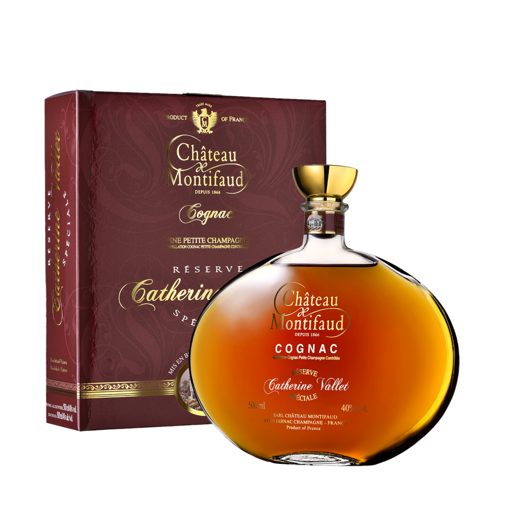 Koniak Chateau de Montifaud Reserve Speciale Catherine Vallet 40% 500 ml kartonik