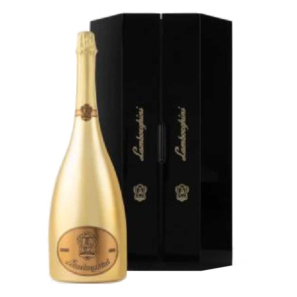 Wino musujące Lamborghini Brut Vino Spumante Gold Jeroboam 12% białe wytrawne 3000 ml