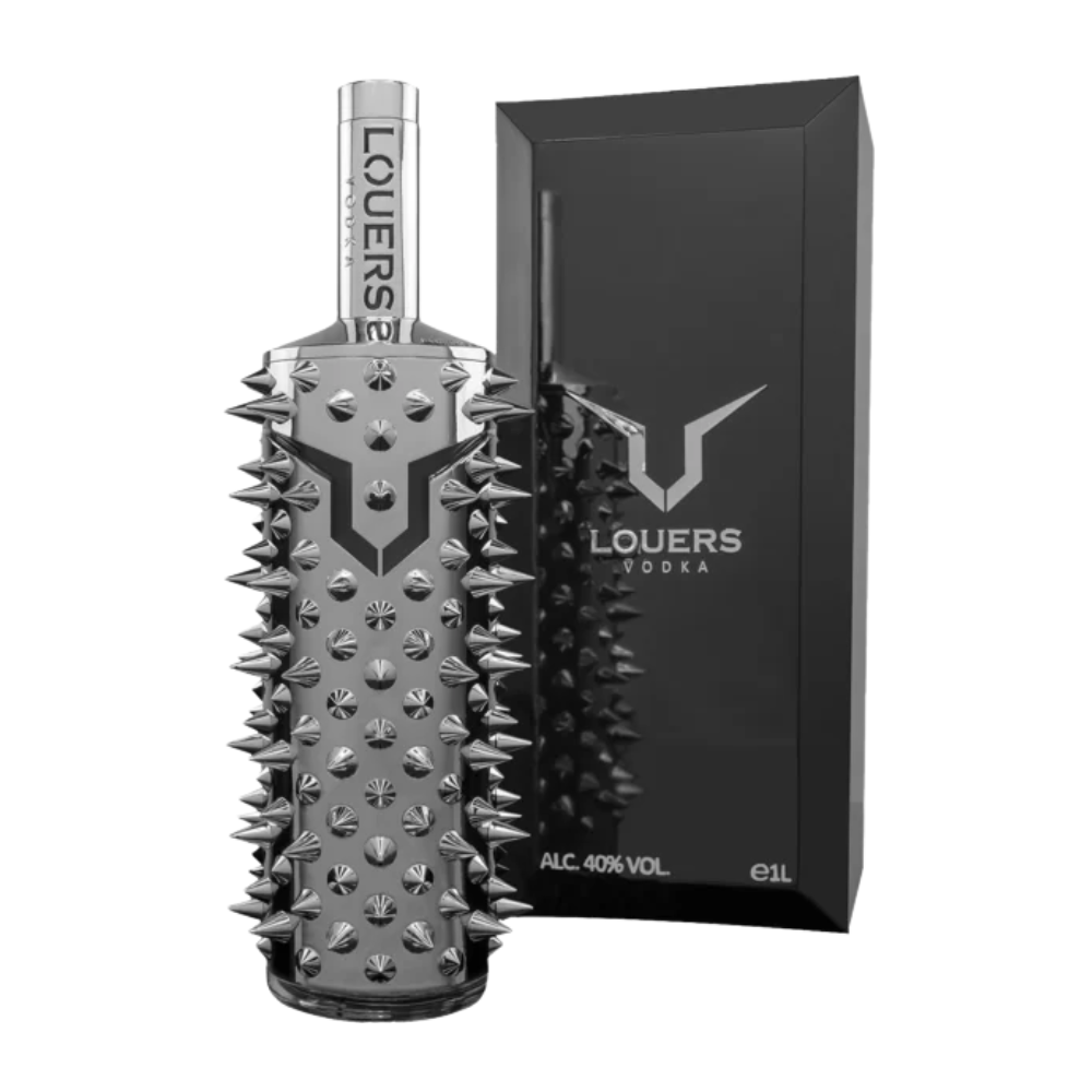 Wódka Louers 40% 1000 ml drewniana skrzynka