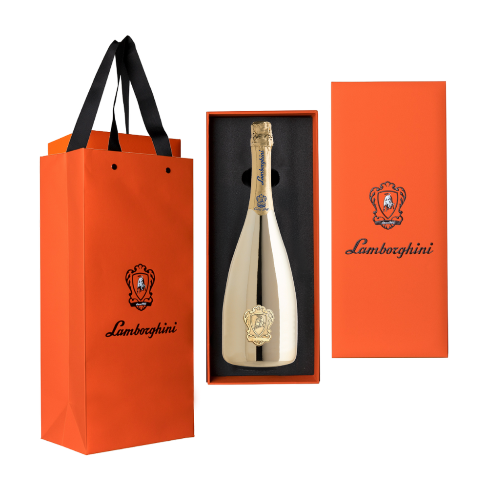 Wino Lamborghini Extra Dry Prosecco D.O.C. Treviso Gold 11% białe półwytrawne 750 ml premium box