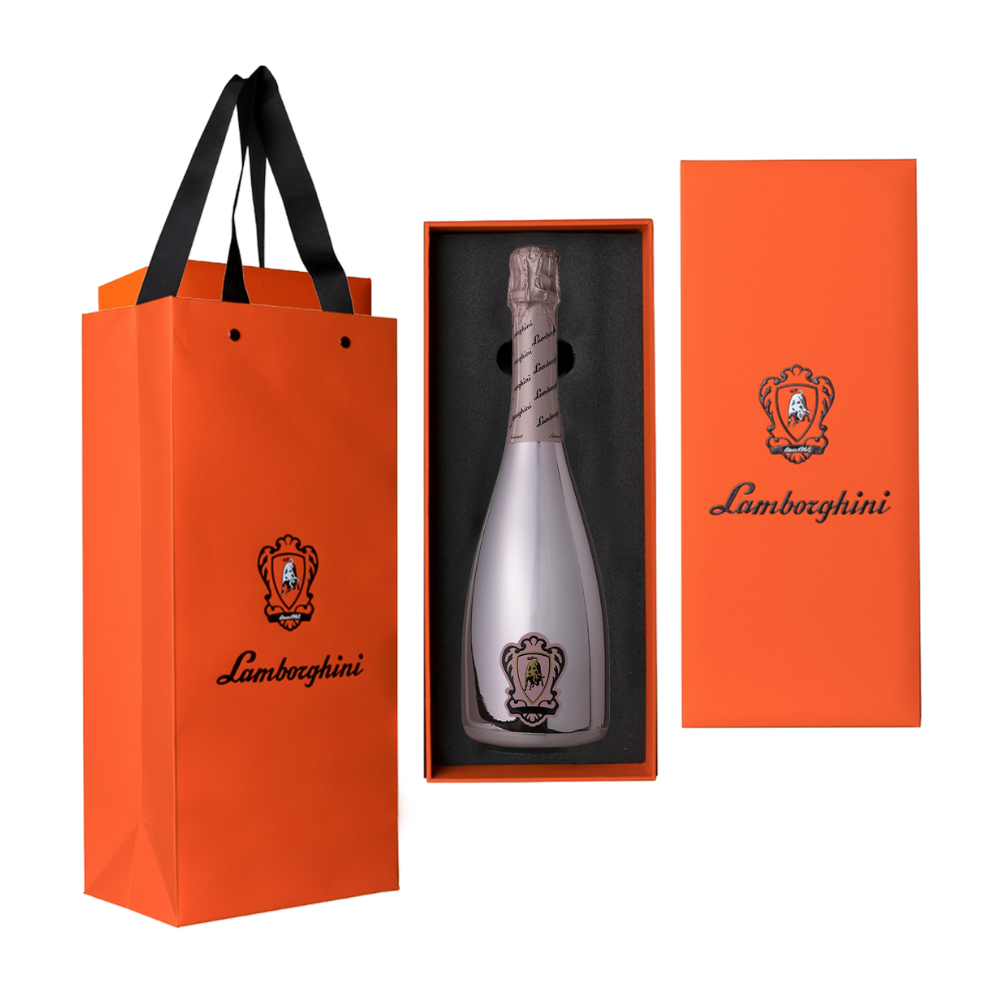 Wino Lamborghini Sparkling Rose 0% różowe słodkie 750 ml premium box