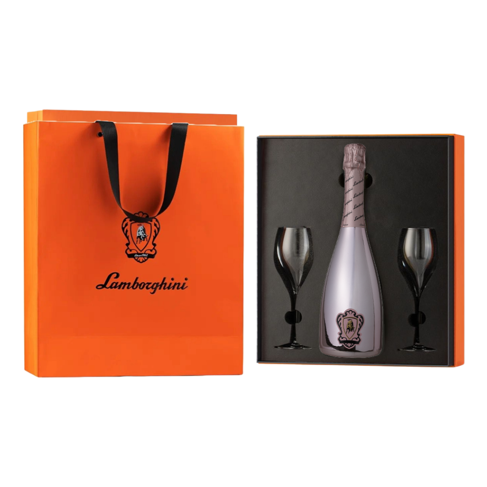Wino Lamborghini Sparkling Rose 0% różowe słodkie 750 ml gift box